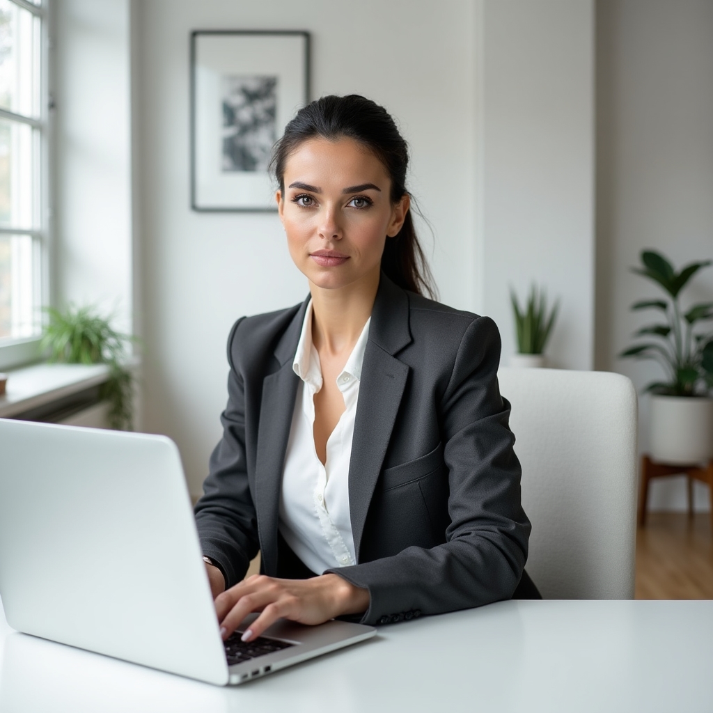 Właściciel małej firmy pracujący nad strategią marketingową online